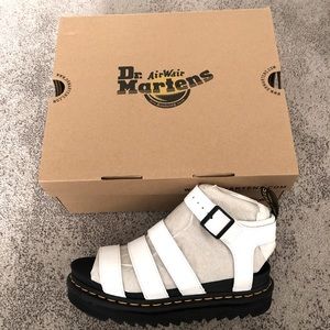 NEW Dr. Martin White Blaire Sandals